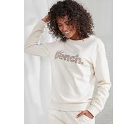 Bench. Loungewear Logo Print Sweatshirt Ecru