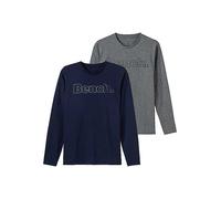 Bench Loungewear Pack of 2 Long Sleeve T-Shirts Navy / Grey