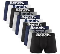 Bench Men’s 10 Pack Boxer Briefs Assorted Cotton Underwear Multipack for Men Shorts with Elastic Logo Waistband - Designer Mens Trunks Underpants Gift Set - Men's Boxer Shorts Clothing Multicolor M