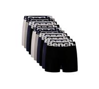 Bench Men’s 10 Pack Boxer Briefs Assorted Cotton Underwear Multipack for Men Shorts with Elastic Logo Waistband - Designer Mens Trunks Underpants Gift Set - Men's Boxer Shorts Clothing Multicolor XL