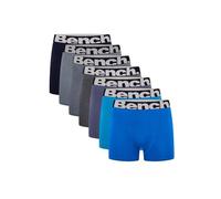 Bench Men’s 7 Pack Assorted Colours Cotton Boxer Briefs, Elastic Logo Waistband Mens Boxers Shorts Multipack, Underwear for Men, Boxer Shorts Trunks, Mens Underpants Gift Set Multicolor XL