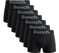 Bench Men’s 7 Pack Boxer Briefs Cotton Mens Boxers Multipack, Elastic Logo Waistband, Designer Boxer Shorts for Men, Comfortable Men’s Cotton Boxer Shorts & Trunks Gift Set Black XXL
