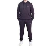 Bench Men’s Tracksuit 2 Piece Set - Fleece Pullover Hoodie & Jogger Sweatpants, Long Sleeve Sweatshirt with Kangaroo Pocket, Slim Fit Cuffed Joggers, Gym Running Activewear Outfit Dark Grey XL