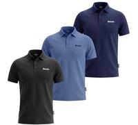 Bench. Men's 100% Cotton Pique Polo Shirt 3-Pack - Regular Fit