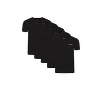 Bench Men's 5 Pack 'Herman' Cotton T-Shirt in Black | Size: 2XL Bench Black 2XL
