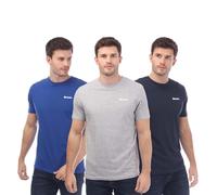 Bench Men's Beau 3 Pack T-Shirt in Blue