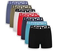 Bench Men's Boxer Shorts Multipack, 7 Pack, Assorted Colours | Large