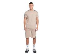 Bench Mens Crew Neck Short Sleeve T-Shirt and Short 2pc Set Camo Tracksuit Stone M