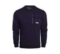 Bench Men's Crew Neck Sweatshirt Fleece Jumper - Designer Pullover Mens Clothing - Smart Sweater for Men with Cuffed Sleeves - Mens Sweatshirts No Hood, Crewneck Jumpers & Sweat Shirts Black S
