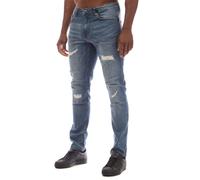 Bench Mens Duddley Slim Jeans in Blue Cotton - Size 30W/32L