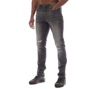 Bench Mens Duddley Slim Jeans in Grey Cotton - Size 30W/30L