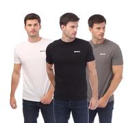 Bench Men's EKtor 3 Pack T-Shirt in Black