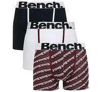Bench - Mens Everyday Breathable Underwear Essentials Multipack Boxer Jersey Shorts, Classic Fit 3 Pack Stretchy Soft Cotton Rich Casual Trunks, Underwear Gift Set 3 Pack Assorted Mendes S