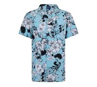 Bench Mens Floral Relaxed Fit ShirtS Sky GT41455
