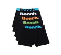 Bench Mens 'Gurdo' Cotton Boxer Shorts, 5 Pack, XL, Black