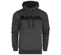 Bench Mens Hoodie Fleece Sweatshirt Hooded Jumper Overhead Pullover Logo Hoody Charcoal M