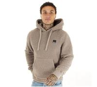 Bench Mens Jerry Borg Pullover Teddy Bear Fleece Hoodie - Stone - XL
