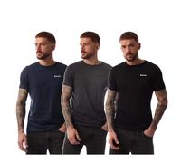 Bench Mens Logo Cotton T-Shirt (Pack of 3) GT29967