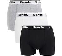 Bench Mens Loyal 3 Pack Plain Front Boxer Shorts - XL, 3 Pack Assorted Loyal