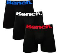Bench Mens Macron 3 Pack Premium Performance Trunks - L Black