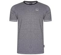 Bench Mens Malen Crew Neck Short Sleeve Knitted T Shirt Tee Top - Black - S
