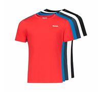 Bench Men's Noah T-Shirt Multipack, 5 Pack, Assorted Plain Colours | Large | 100% cotton, crew neck, classic fit and short sleeves, 5 pack; Assorted Plain Colours, size Large