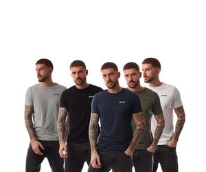 Bench Mens Oliver T-Shirt (Pack of 5) GT10280