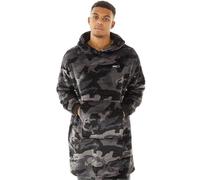 Bench Mens Ossit Dressing Gown Bath Robe Tie Belt Housecoat - Black Camo - L/XL