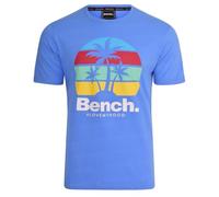 Bench Mens Plain T-Shirt Crew Neck Short Sleeve Regular Fit Tee Basic Designer Sustainable Organic Cotton Top Denim L