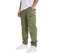 Bench Mens Sergei Multi Pocket Cotton Cargo Pants - Khaki - 32S