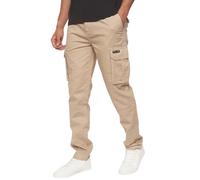 Bench Mens Sergei Multi Pocket Cotton Cargo Pants - Stone - 32S