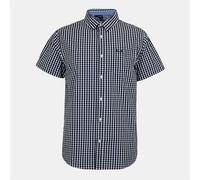 Bench Mens Shirt Ss Esher in Black/White - Size Small