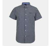 Bench Mens Short Sleeve Patterned Shirt Collared Lightweight
