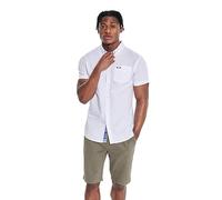 Bench Mens Short Sleeve Plain Shirt White L