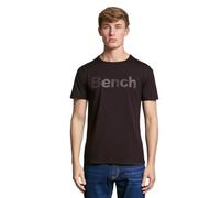 Bench Mens Shorts Sleeve Logo Crew Neck Cotton T Shirt Tee Top Black S