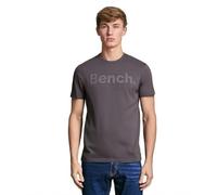 Bench Mens Shorts Sleeve Logo Crew Neck Cotton T Shirt Tee Top Dark Grey M