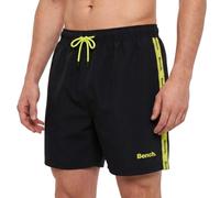 Bench Men's Stretch Swim Trunks with Lining - Long Beach Shorts for Swimming, Swimwear Costume Black L
