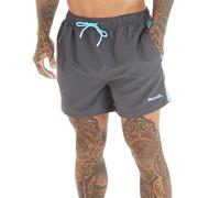 Bench Men's Stretch Swim Trunks with Lining - Long Beach Shorts for Swimming, Swimwear Costume Grey XXL