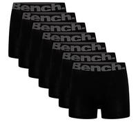 Bench Men's Suttonia Boxer Short Multipack, Black, Elasticated Logo Waistband, 7 Pack, Super Soft, Premium Cotton Blend, Comfortable Men's Underwear, XXXX Large