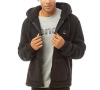 Bench Mens Tommy Borg Full Zip Teddy Bear Fleece Jacket - Black - L
