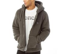 Bench Mens Tommy Borg Full Zip Teddy Bear Fleece Jacket - Charcoal - L