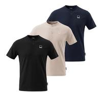 Bench Men's Tshirts Multipack - 3-Pack 100% Cotton Henley Short Sleeve Tees