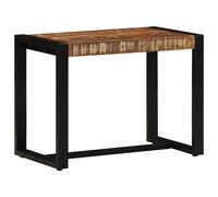 Bench Multicolour Solid Reclaimed Mango Wood Iron Legs 60x35x45 cm Hallway Seat