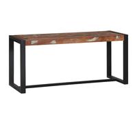 Bench Multicolour Solid Reclaimed Wood 100 x 35 x 45 cm Berkfield Home Multi One Size