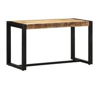 Bench Natural Mango Wood 80x35x45 cm Iron Legs Rustic Hallway Seat Solid