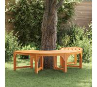vidaXL Tree Bench Natural 160 x 80 x 45cm Solid Eucalyptus Wood, Brown