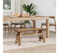 Bench Natural Solid Wood Teak 100 x 29 x 43.5 cm Bench Wooden Bench for Balcony Garden Patio with Robust Construction and Natural Grain Versatile and Comfortable
