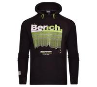 Bench Original Mens Designer Classic Full Zip Thru Hoodie Hooded Sweatshirt Jacket Jumper Solid Black L
