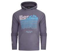 Bench Original Mens Designer Classic Full Zip Thru Hoodie Hooded Sweatshirt Jacket Jumper Solid Steel Grey S