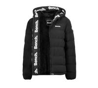 Bench Original Mens Heavy Weight Fleece Lined Padded Ultra Warm Winter Black Hooded Coat Jacket Zip Pockets Inside Zip Pocket S M L XL XXL Black XL